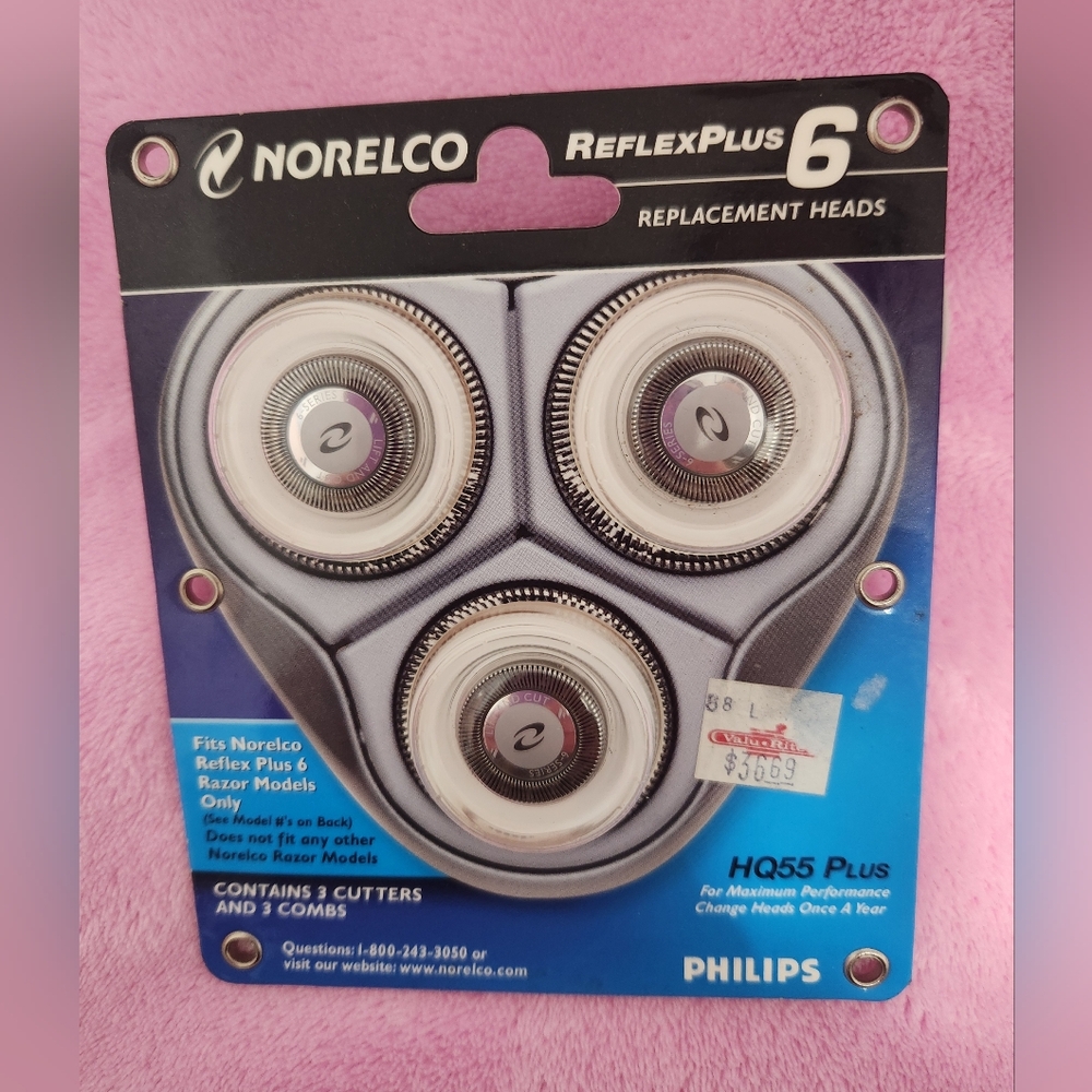 Philips Norelco ReflexPlus 6 Replacement Heads, Nwt